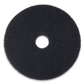 Cleaning & Janitorial Accessories | Boardwalk BWK4014BLA 14 in. Stripping Floor Pads - Black (5/Carton) image number 0