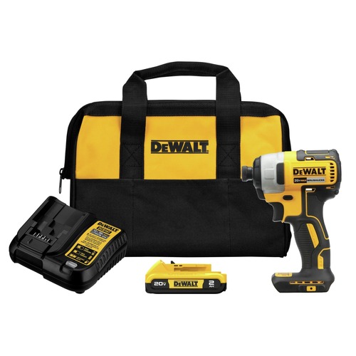 Impact Drivers | Dewalt DCF787D1 20V MAX XTREME Brushless Lithium-Ion 1/4 in. Cordless Impact Driver Drill Kit (2 Ah) image number 0