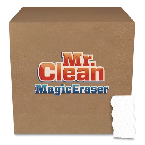Cleaning & Janitorial Supplies | Mr. Clean 16449 Extra Durable 4-3/5 in. x 2-2/5 in. x 7/10 in. Magic Erasers - White (30/Carton) image number 0