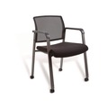 Office Chairs | Alera ALEER4317 24.41 in. x 22.64 in. x 31.73 in. Elgar Fabric Guest Chair - Black Seat, Black Back, Black Base image number 3