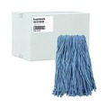 Office Jansan | Boardwalk BWK2016B #16 Cut-End Standard Head Cotton/Synthetic Fiber Mop Head - Blue (12/Carton) image number 0