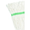 Cleaning & Janitorial Supplies | Boardwalk BWK502WHCT Super Loop Wet Mop Head with Cotton/Synthetic Fiber and 5 in. Headband - Medium, White (12/Carton) image number 3