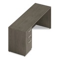 Office Desks & Workstations | Alera AE1NZK-UF2472S TOM 72 in. x 24 in. x 29 in. Seville Series Credenza with Left Pedestal - Walnut image number 3
