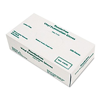CLEANING GLOVES | MCR Safety 5010L 5 mil Medical Grade Disposable Vinyl Gloves - Large, White (100/Box)
