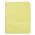 Office Jansan | Universal UNV20836 11 in. x 8-1/2 in. 5-Tab Insertable Tab Index - Buff (36/Box) image number 3