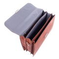 Office & Office Supplies | Swiss Mobility EXB49545807SMCO Milestone 5 in. x 5 in. x 12 in. Leather Briefcase Fits Devices Up to 15.6 in. - Cognac image number 5