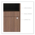  | Alera ALELS583020WA Open Office Series Low 29.5 in. x19.13 in. x 22.88 in. File Cabinet Credenza - Walnut image number 2