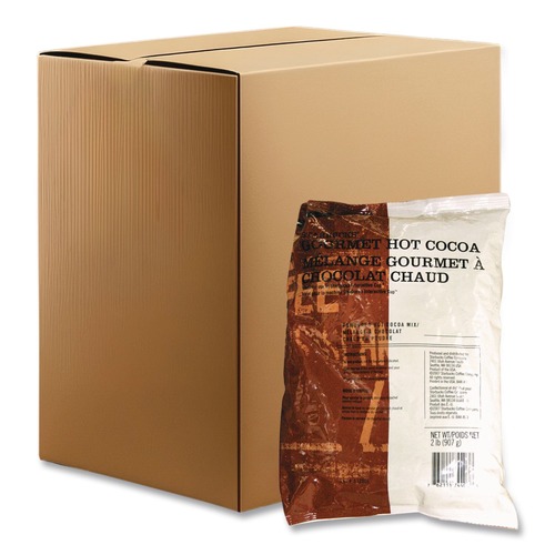 Beverages & Drink Mixes | Starbucks 12420762 2 lb Bag Gourmet Hot Cocoa (6/Carton) image number 0