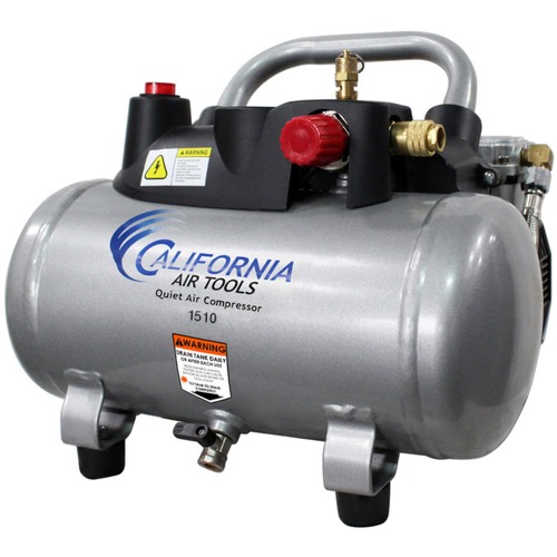 Portable Air Compressors | California Air Tools CAT-1510 1 HP 1.5 Gallon Steel Air Tank Quiet Air Compressor image number 0