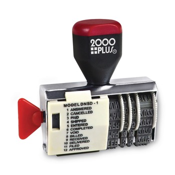 COSCO 2000PLUS 1.5 x 0.13 Five-Year 12 Phrases Dial-N-Stamp