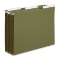 Office Jansan | Universal UNV43313EE 3.7 in. Wide 1/3-Cut Hanging File Folder Plastic Index Tabs - Clear (25/Pack) image number 3