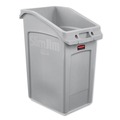 Trash & Waste Bins | Rubbermaid Commercial 2026721 Slim Jim 23 Gallon Polyethylene Under-Counter Container - Gray image number 0