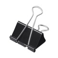  | Universal UNV10220VP Binder Clips in Zip-Seal Bag - Large, Black/Silver (36/Pack) image number 1