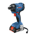 Impact Drivers | Bosch GDR18V-1400B12 18V Lithium-Ion 1/4 in. Cordless Hex Impact Driver Kit (2 Ah) image number 1
