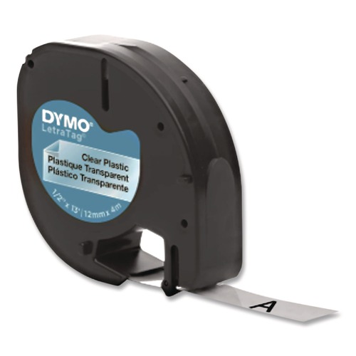 Labels | DYMO 16952 LetraTag 0.5 in. x 13 ft. Plastic Label Tape Cassette - Clear image number 0