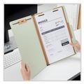 Mothers Day Sale! Save an Extra 10% off your order | Universal UNV10261 4-Section Pressboard Classification Folder - Legal, Green (10/Box) image number 3