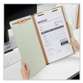  | Universal UNV10261 4-Section Pressboard Classification Folder - Legal, Green (10/Box) image number 3