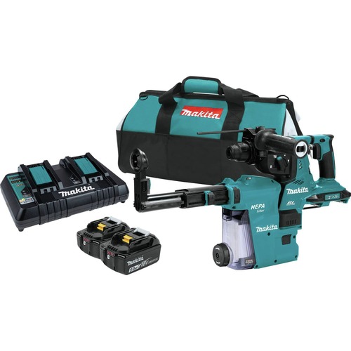 Clearance Center | Makita XRH10PTW 18V X2 (36V) LXT Brushless Lithium-Ion 1-1/8 in. Cordless SDS-Plus AFT, AWS Capable AVT Rotary Hammer Kit with 2 Batteries (5 Ah) image number 0