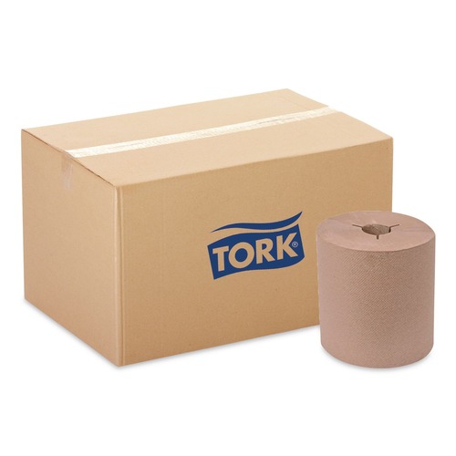 Cleaning & Janitorial Supplies | Tork 8031500 8 in. x 630 ft. Universal Notched Hand Towel Roll - Natural (6 Rolls/Carton) image number 0