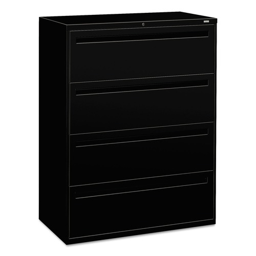  | HON H794.L.P 700 Series 42 in. x 18 in. x 52.5 in. Four-Drawer Lateral File - Black image number 0