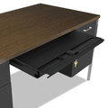  | Alera ALESD6030BM 2-Pedestal 60 in. x 30 in. x 29.5 in. Steel Desk - Mocha/Black image number 3