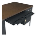  | Alera ALESD6030BM 2-Pedestal 60 in. x 30 in. x 29.5 in. Steel Desk - Mocha/Black image number 3