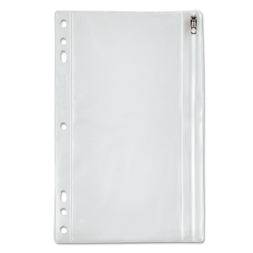  | Oxford 68599 9-1/2 in. x 6 in. Zippered Ring Binder Pocket - Clear image number 0