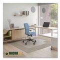 Cleaning & Janitorial Supplies | Deflecto CM14112AM Medium Pile Carpet Lipped 48 in. x 36 in. Antimicrobial Chair Mat - Clear (1/Carton) image number 4