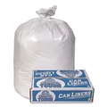 Bulk Savings Pricing 2 | Pitt Plastics MT371XW 30 in. x 36 in. 30 gal. 0.75 mil. Linear Low Density Can Liners - White (200/Carton) image number 1