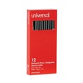  | Universal UNV27420 Fine 0.7 mm Stick Ballpoint Pen - Black Ink, Gray/Black Barrel (1 Dozen) image number 4