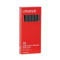 Office Jansan | Universal UNV27420 Fine 0.7 mm Stick Ballpoint Pen - Black Ink, Gray/Black Barrel (1 Dozen) image number 4