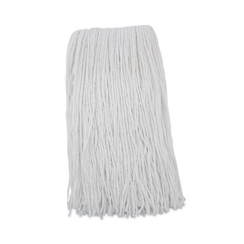 Boardwalk 20 oz. Rayon Premium Cut-End Wet Mop Heads - White (12/Carton)