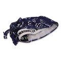 Cooling Gear | Ergodyne 12480 Chill-Its 6615 One Size Fits Most High-Performance Bandana Doo Rag with Terry Cloth Sweatband - Navy Western image number 1
