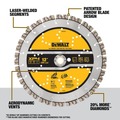 Clearance Center | Dewalt DW47224 12 in. XP4 All-Purpose Segmented Diamond Blade image number 5
