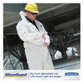 Bib Overalls | KleenGuard 38939 A35 Liquid and Particle Protection Coveralls Hooded - X-Large, White (25/Carton) image number 4