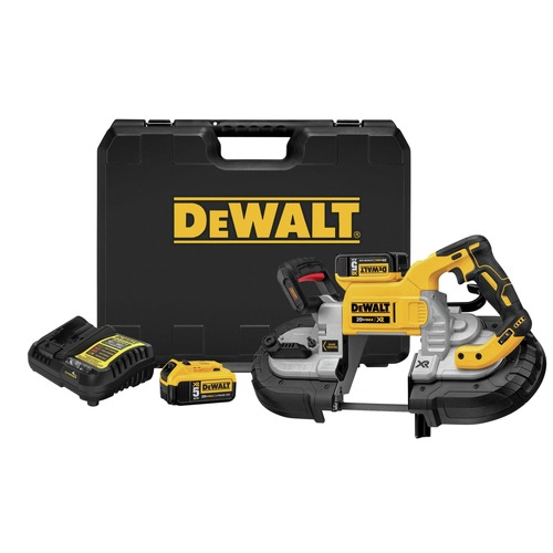 Clearance Center | Dewalt DCS376P2 20V MAX 5 in. Dual Switch Band Saw Kit (5 Ah) image number 0