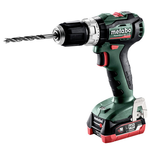 Hammer Drills | Metabo 601077520 12V PowerMaxx SB 12 BL LiHD Brushless Compact 3/8 in. Cordless Hammer Drill Driver Kit (4 Ah) image number 0