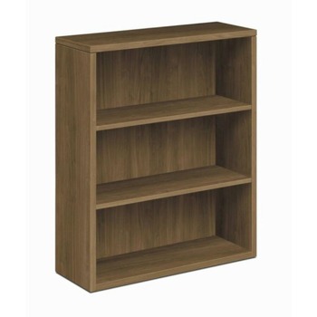 HON H105533.PINCPINC 10500 Series 36 in. W x 13.13 in. D x 43.38 in. H Three-Shelf Laminate Bookcase - Pinnacle