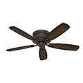 Ceiling Fans | Hunter 53356 52 in. Traditional Ambrose Bengal Ceiling Fan with Light (Onyx) image number 1