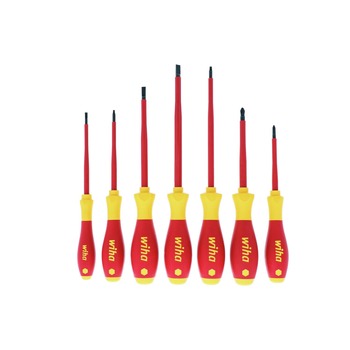 Wiha Tools 32097 (7-Piece) Insulated SoftFinish Screwdriver Set