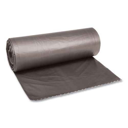 Trash Bags | Boardwalk H8048TGKR01 40 - 45 Gallon 95 mil 40 in. x 46 in. LD Can Liners - Gray (100/Carton) image number 0