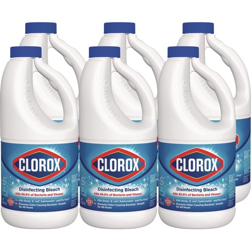 Office Jansan | Clorox CLO32260 43 oz. Bottle Concentrated Regular Disinfecting Bleach (6/Carton) image number 0