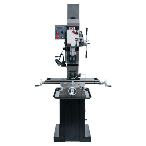 Milling Machines | JET JT9-351163 JMD-45VSPF Variable Speed Square Column Geared Head Mill Drill with Newall DP500 2-Axis DRO and X-Axis Powerfeed image number 0