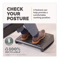 Office Jansan | Fellowes Mfg Co. 100098566 19.3 in. x 14.2 in. x 3.9 in. Breyta Foot Rest - Black image number 1