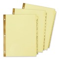 Office Jansan | Avery 11308 11 in. x 8.5 in. 31-Tab 1 to 31 Preprinted Laminated Tab Dividers with Gold Reinforced Binding Edge - Buff (1-Set) image number 1