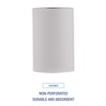 Cleaning & Janitorial Supplies | Boardwalk BWK6250 8 in. x 350 ft. 1-Ply Hardwound Nonperforated Paper Towels - White (12/Carton) image number 3