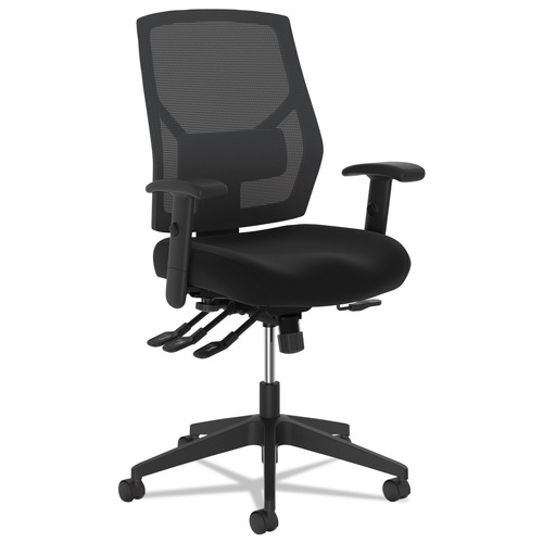  | HON HVL582.ES10.T VL582 250 lbs. Capacity 19 in. to 22 in. Seat Height High-Back Task Chair - Black image number 0