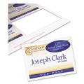 Office Jansan | Avery 05392 3 in. x 4 in. Horizontal/Vertical Name Badge Insert Refills - White (300/Box) image number 3