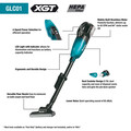 Handheld Vacuums | Makita GLC01R1 40V max XGT Brushless Lithium-Ion Cordless 4-Speed HEPA Filter Compact Vacuum Kit (2.0 Ah) image number 1