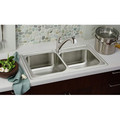 Kitchen Sinks | Elkay D117213 Dayton Top Mount 17 in. x 21-1/4 in. Single Bowl Bar Sink (Stainless Steel) image number 1